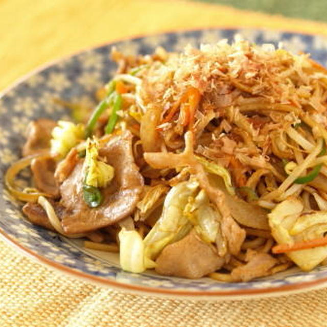 ソース焼きそば　＆　炒め野菜の作り方