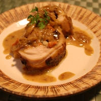 鶏肉ロール～リンゴのブランデーソース～