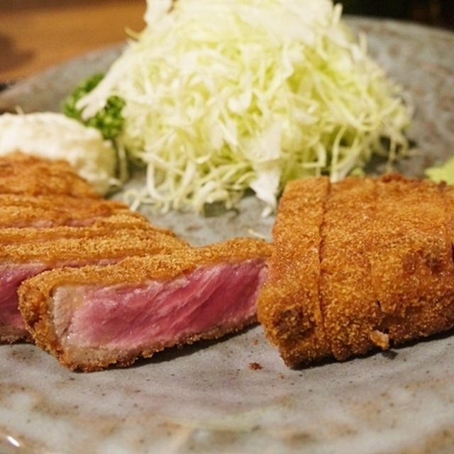 コスパ＆満足度GOOD☆超レアな牛かつ専門店はま野