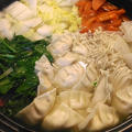 創味シャンタンDXで♪お豆腐と鶏ひき肉でヘルシー！野菜の水餃子鍋