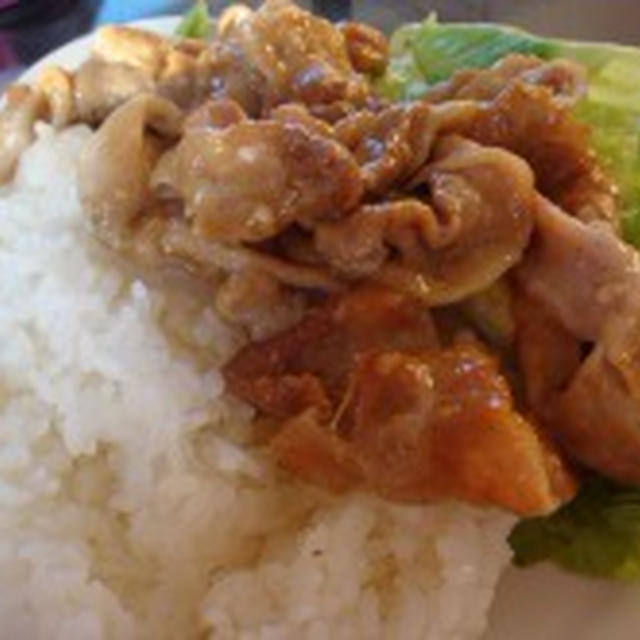 ●豚のマヨ照り丼●
