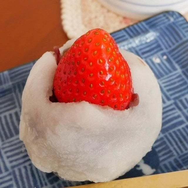 いちごの日＆鏡開きの日のいちご大福#今日のおやつはこれ