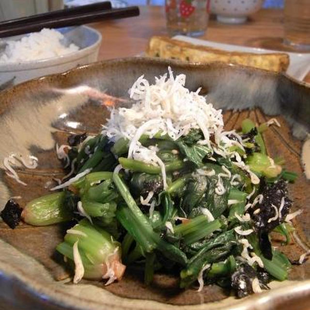 ほうれん草としらす梅のり和え｜ビストロパパ最新イベントスケジュール