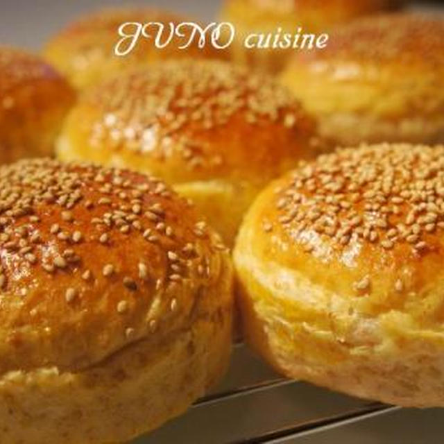 ☆ちょっとリッチなゴマ付きハンバーガーバンズ☆