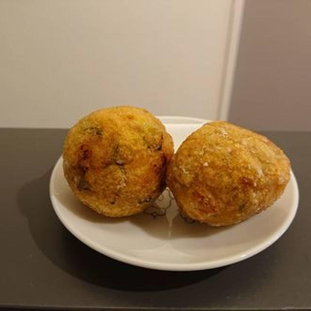 かぼちゃの茶巾揚げ