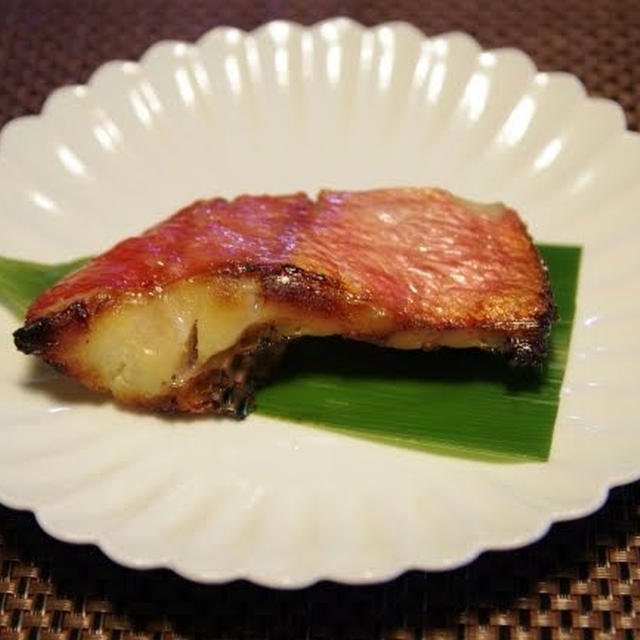 金目鯛の西京焼き と 筍の混ぜご飯