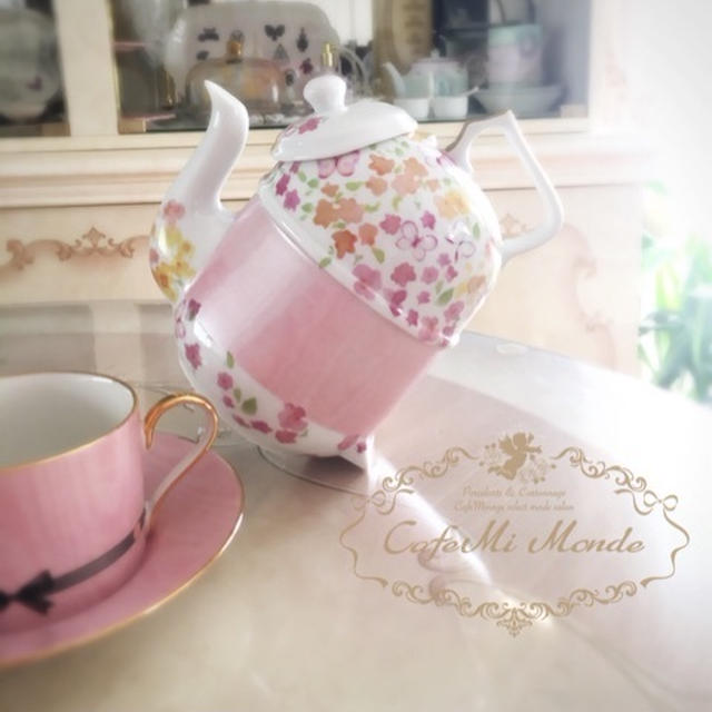 可愛い！！スリーピングポットをポーセラーツ♡モアレで♡
