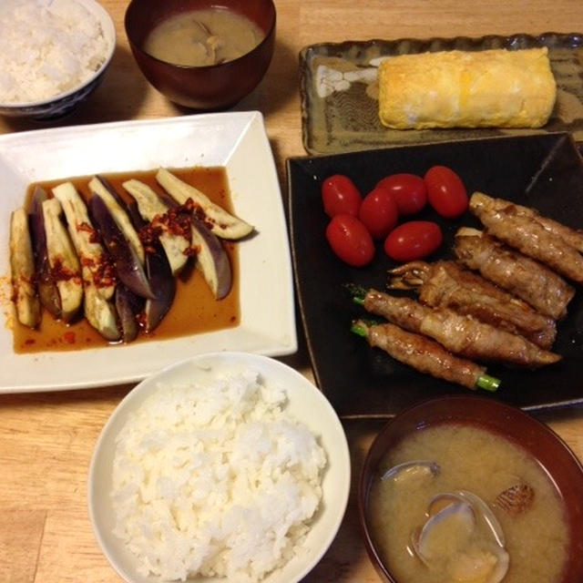 昨夜は肉巻色々など～