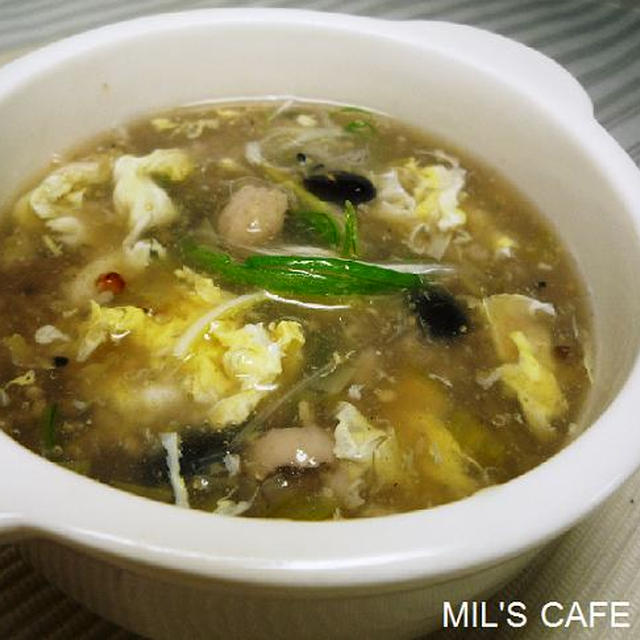 ミルミル93の＊プルプル鶏むね肉の雑穀スープ＊