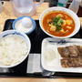 海鮮豆腐キムチチゲカルビ焼肉セット・生玉子を食べる 〜松屋・期間限定〜