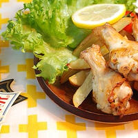 オーブンで焼くだけ簡単♬チキンコンボプレート