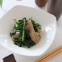 塩麹漬け豚肉と青菜の炒めもの