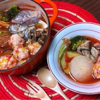 ホクホク〜トマト鍋とふんわりあったかいストーブ