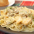 10/11/08 アサリとキムチのクリームパスタ