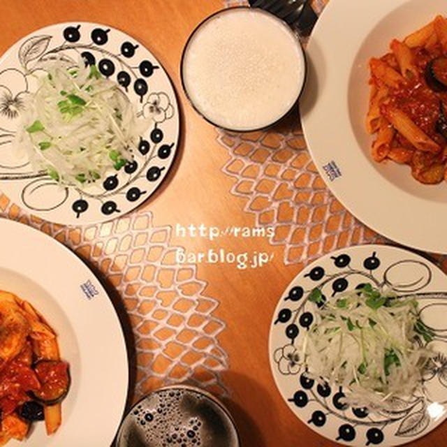 パスタ番長の『茄子とメカジキのトマトペンネ』な夜。