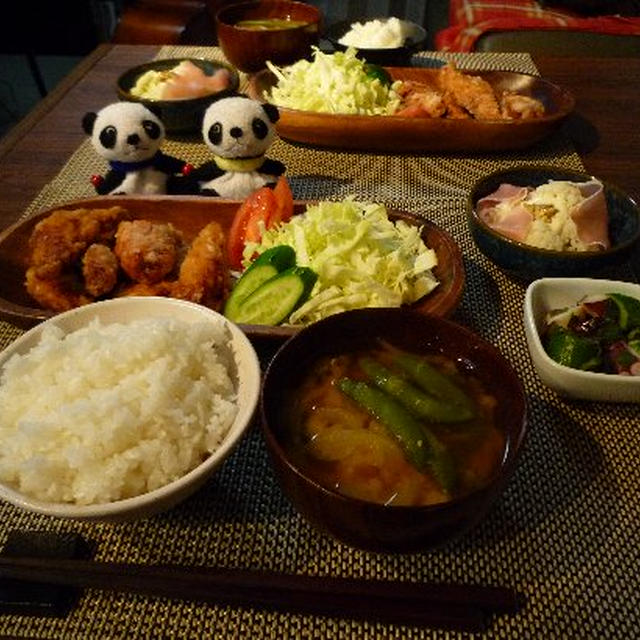 ささみのしっとり竜田焼き献立