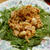 エスニックマカロニと水菜のサラダ　水菜は下にしいただけなんですけど