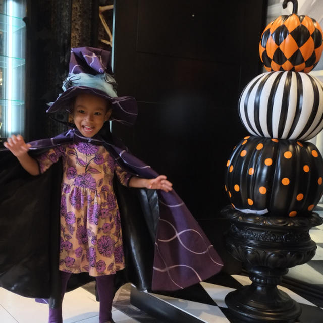 Halloween with a little witch
