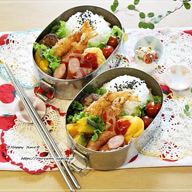 大人のお子様ランチ風弁当とパン焼き♪
