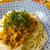 焦がしにんにく〈肉味噌うどん〉
