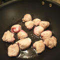 新じゃがと豚肉のたらこチーズ炒め *48