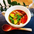夏野菜と秋野菜のスープ