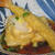 海老天ぷらが乗った揚げ出し豆腐