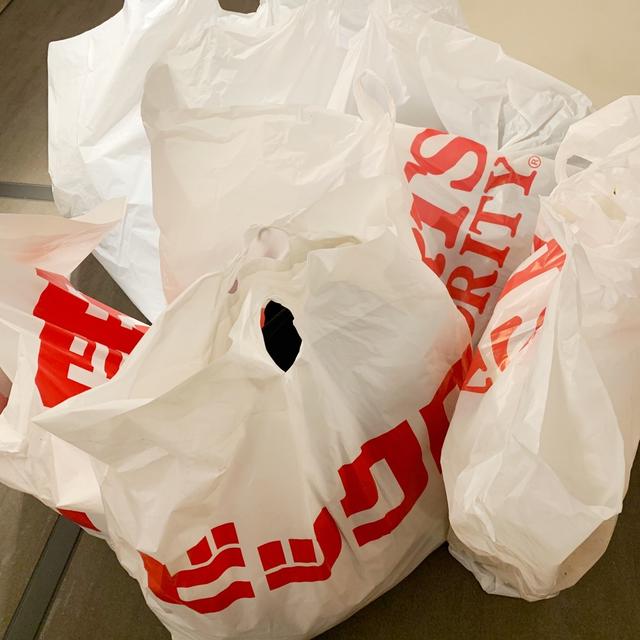 年末お買い物 タピオカ二連ちゃんの長男
