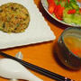 大根菜と豚ひき肉の味噌チャーハン。