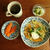 蕪と人参の豆乳スープパスタ