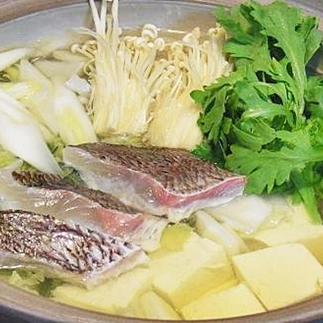 旬の鯛で鍋＆ショック～
