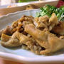 豚しゃぶ肉のカレー焼き＊柿のマスタードまよサラダ