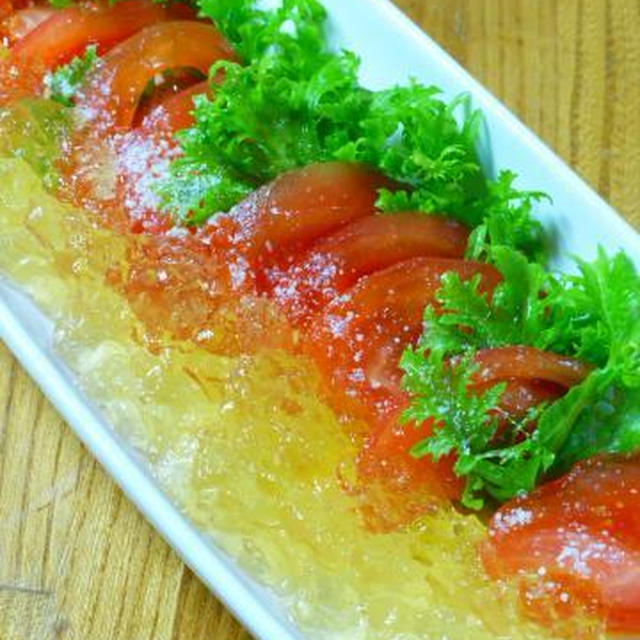 ブリタのおいしいお水を使ってトマトの冷製カルパッチョ！