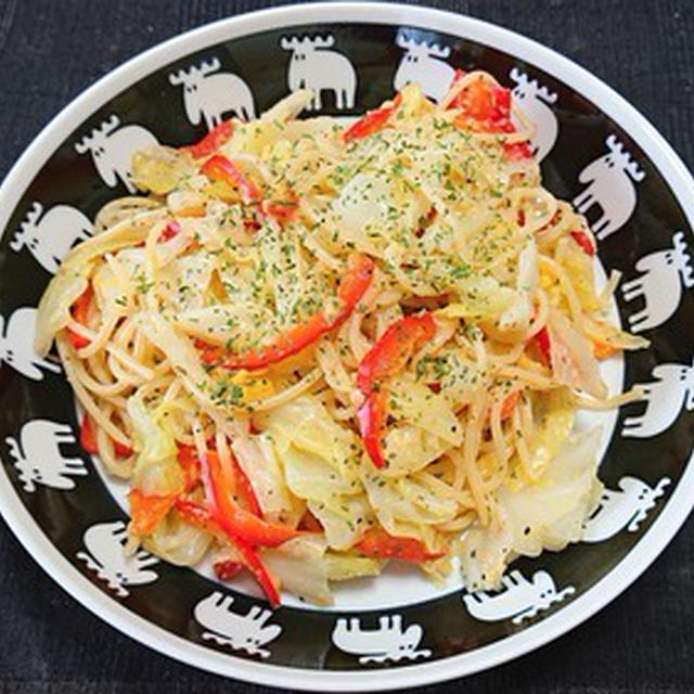 生からすみと春キャベツのスパゲッティ