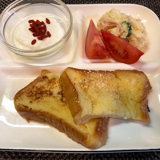 フレンチトースト♡休日朝ごはん