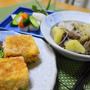 豆腐の唐揚げと塩肉じゃがの晩ご飯♪