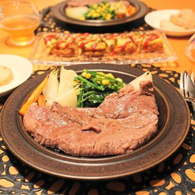 ストウブで『ステーキ』な夜。