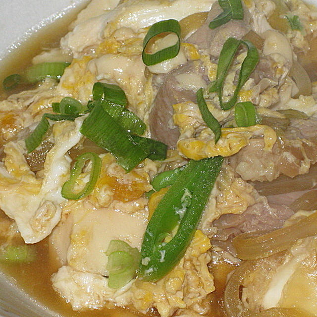 豆腐が入ったふわとろ親子煮
