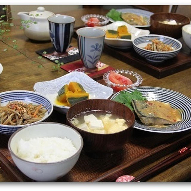 さばの味噌煮*和食ごはん　　