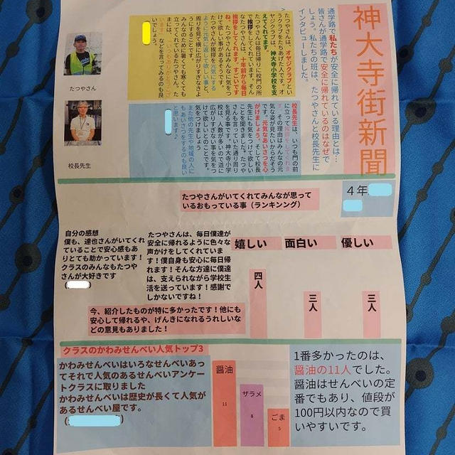 神大寺街新聞　頂戴致しましたっ！！