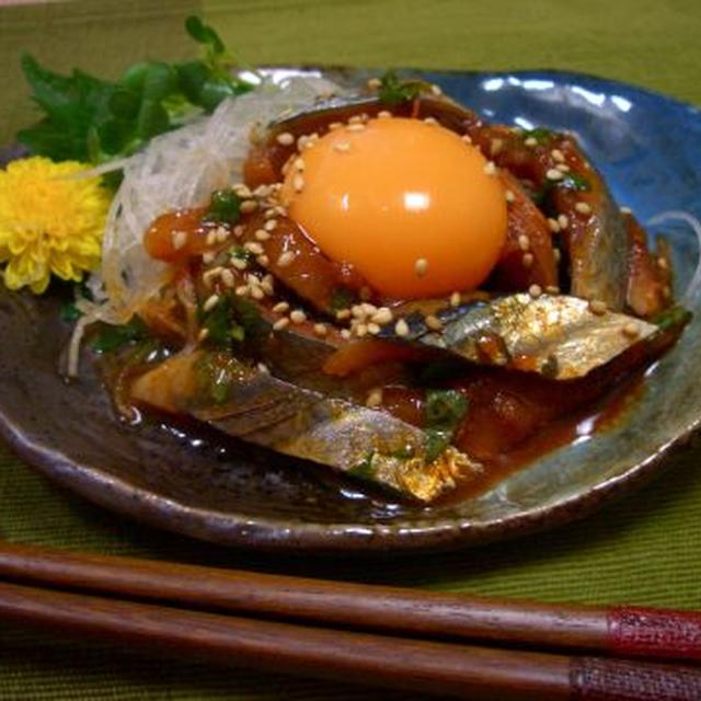 「お魚」サンマのユッケ☆