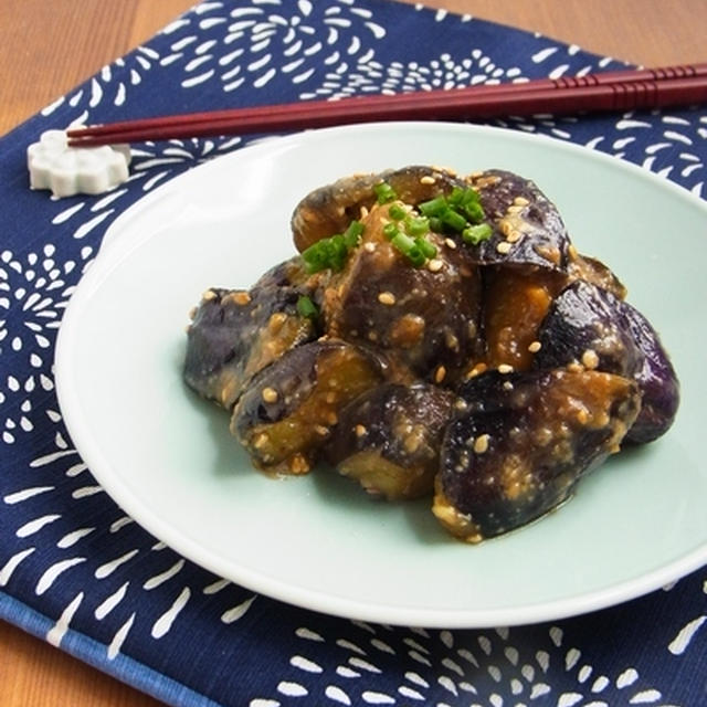 ご飯がすすむ常備菜 ＊ なすの花椒味噌炒め