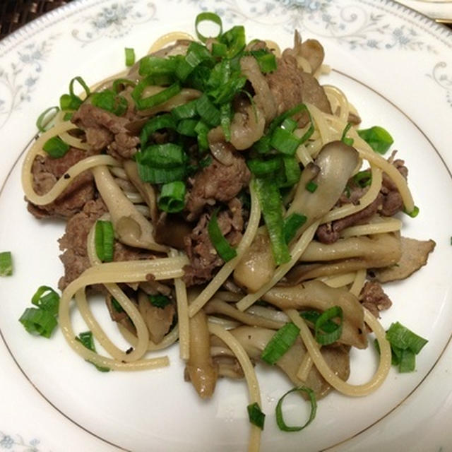 近江牛のパスタとデザート♪( ´▽｀)