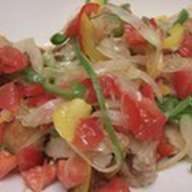 華やかなパティー向け　鶏から揚げの野菜マリネ