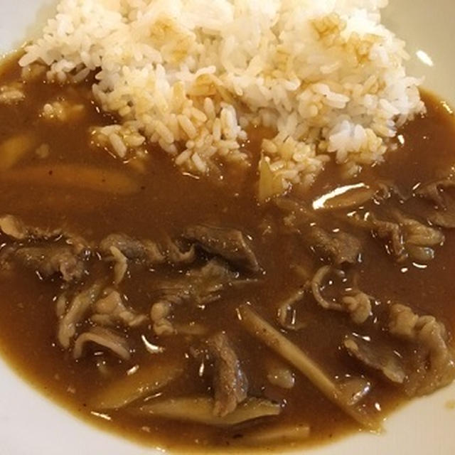 和風カレーとアスパラで４品