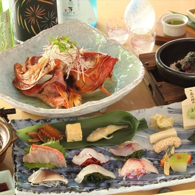 目玉は一皿に15品「紺碧の海の盛り合わせ」六本木に伊豆・伊東の地魚直送!!