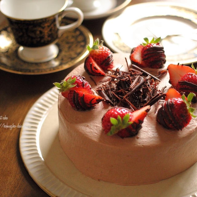 誕生日おめでとう♪紅茶のチョコレートケーキでお祝いしましょ🎂
