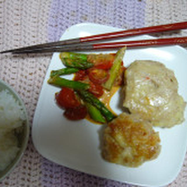 【レシピ】チーズ入り豚海老つくね