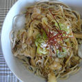 きのこたっぷり！ぶっかけお蕎麦。