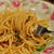 新玉葱と香りパン粉のパスタ
